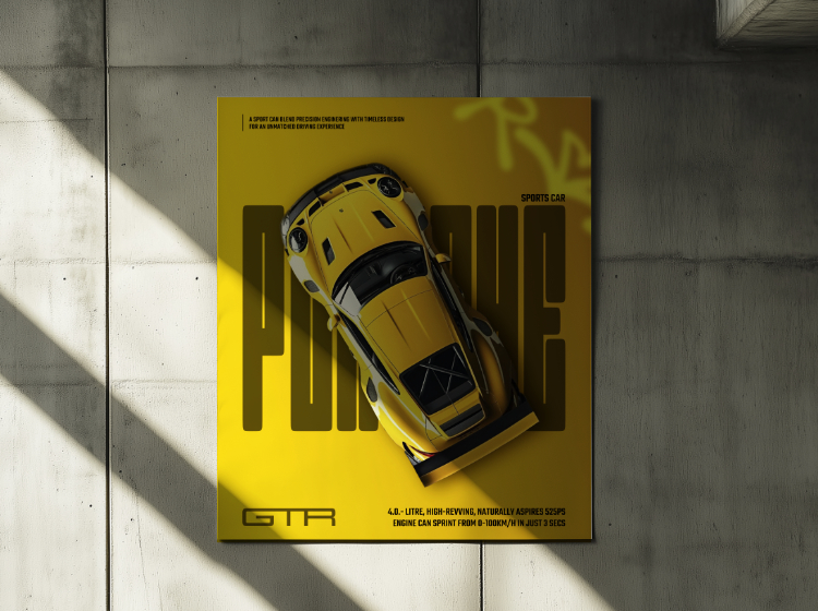 porsche poster